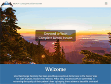 Tablet Screenshot of mountainrangedentistry.com